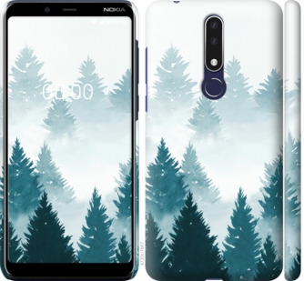 

Чехол Акварельные Елки для Nokia 3.1 Plus 862935