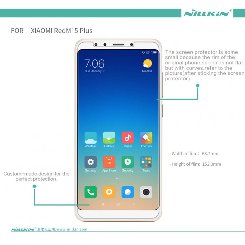 Заказать Защитная пленка Nillkin Crystal для Xiaomi Redmi 5 Plus / Redmi Note 5 (SC) на vchehle.ua