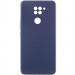 Чохол Silicone Cover Lakshmi Full Camera (AAA) на Xiaomi Redmi Note 9 / Redmi 10X (Темно-синій / Midnight blue)