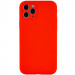 Чехол Silicone Case Full Camera Protective (AA) NO LOGO для Apple iPhone 12 Pro (6.1") (Красный / Red)