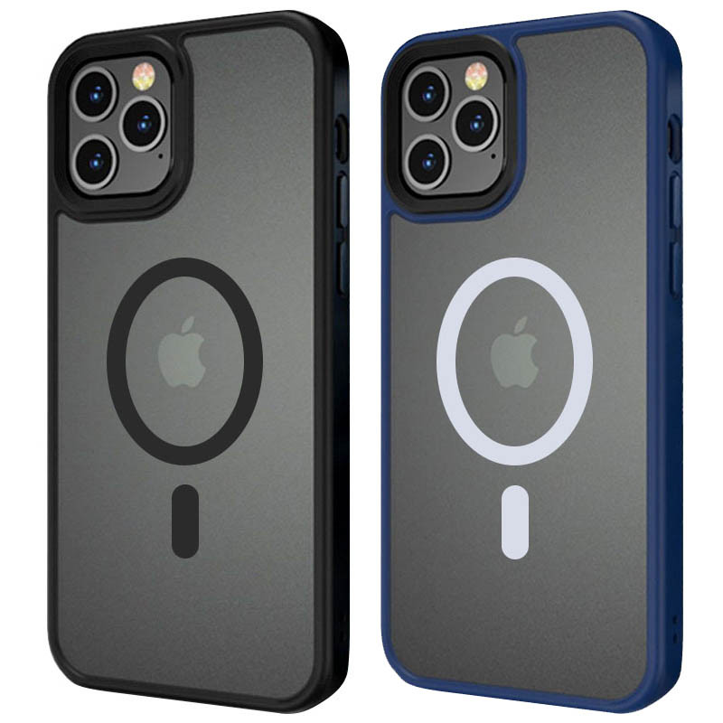 TPU+PC чохол Metal Buttons with Magnetic Safe на Apple iPhone 12 Pro Max (6.7")