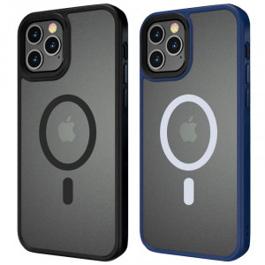 TPU+PC чохол Metal Buttons with Magnetic Safe на Apple iPhone 12 Pro Max (6.7")