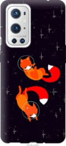 Чехол Лисички в космосе для OnePlus 9 Pro