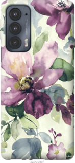 

Чехол Цветы акварелью для Motorola Edge 20 1229235