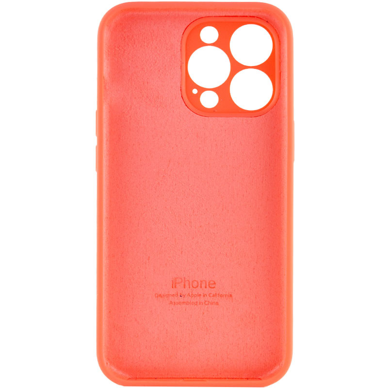 Фото Чехол Silicone Case Full Camera Protective (AA) для Apple iPhone 13 Pro Max (6.7") (Оранжевый / Pink citrus) на vchehle.ua