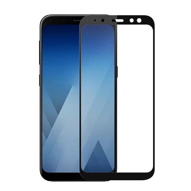 Защитное стекло 2.5D CP+ (full glue) для Samsung A730 Galaxy A8+ (2018)