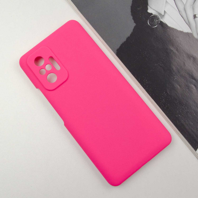 Фото Чохол Silicone Cover Lakshmi Full Camera (AAA) на Xiaomi Redmi Note 10 Pro / 10 Pro Max (Рожевий / Barbie pink) на vchehle.ua