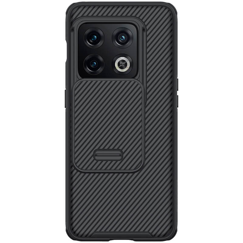 Карбоновая накладка Nillkin Camshield (шторка на камеру) для OnePlus 10 Pro (Черный / Black)