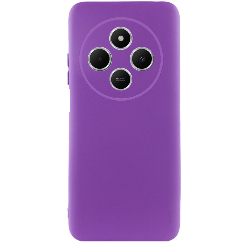 Чехол Silicone Cover Lakshmi Full Camera (AA) для Xiaomi Redmi 14C / Poco C75 (Фиолетовый / Purple)