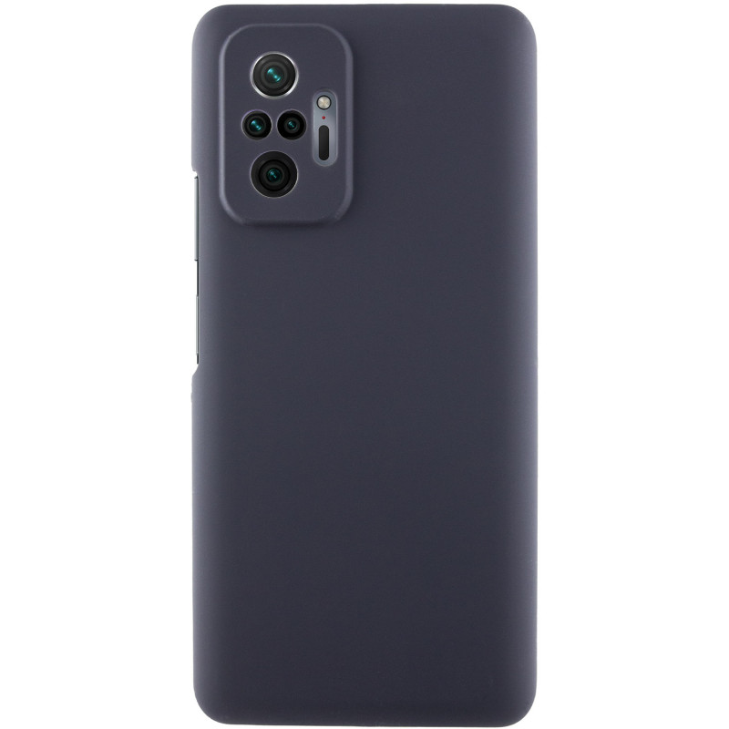 Чохол Silicone Cover Lakshmi Full Camera (AAA) на Xiaomi Redmi Note 10 Pro / 10 Pro Max (Сірий / Dark Gray)