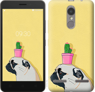 

Чехол Мопс с кактусом для Lenovo K6 795533