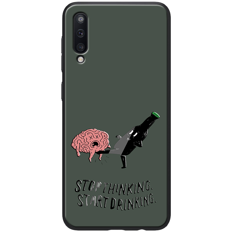 

TPU+PC чехол ForFun для Samsung Galaxy A50 (A505F) (Stopthinking / Серый) 746575