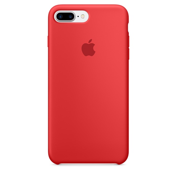#Чехол Silicone case (AAA) для Apple iPhone 7 plus / 8 plus (5.5") (Красный / Red)