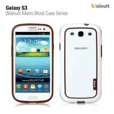 Купить # Бампер Zenus Walnutt Metro Block Case Series для Samsung i9300 Galaxy S3 на vchehle.ua