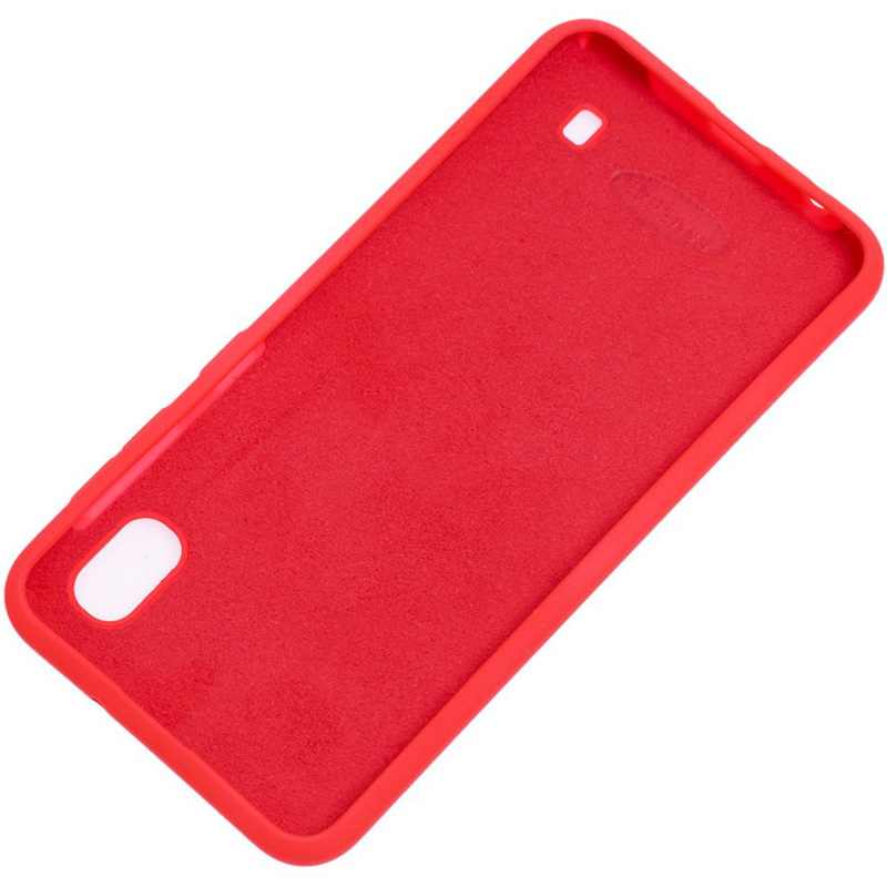 Фото Чохол Silicone Cover Full Protective (AA) на Samsung Galaxy A10 (A105F) (Червоний / Red) в маназині vchehle.ua