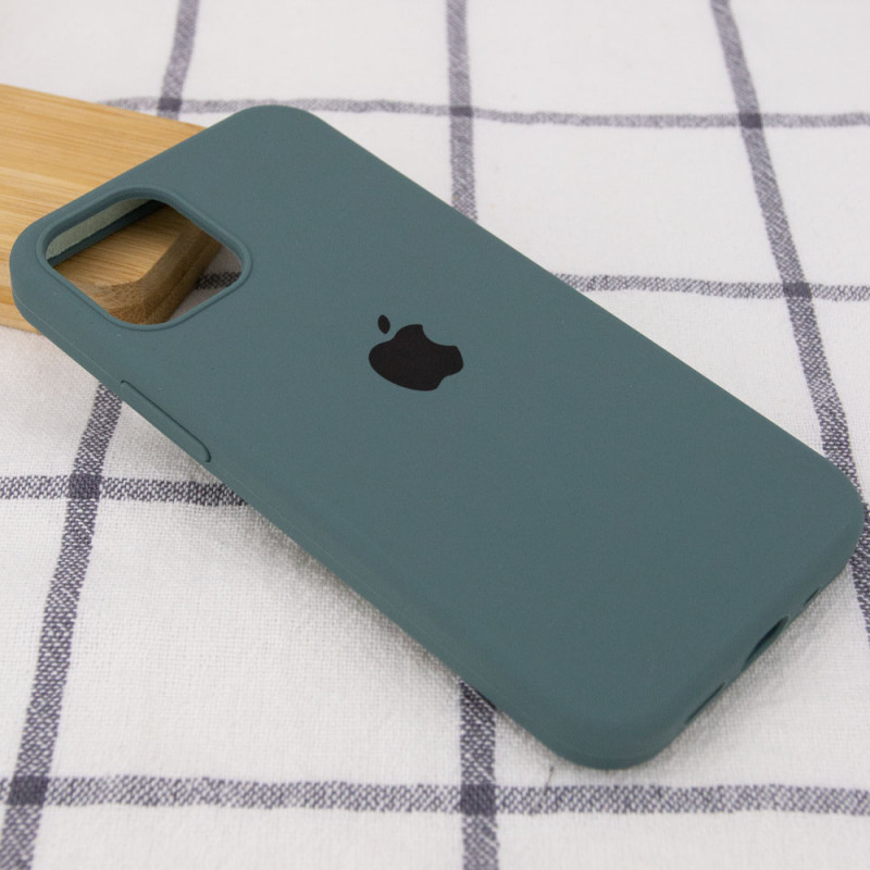 Фото Чехол Silicone Case Full Protective (AA) для Apple iPhone 12 Pro / 12 (6.1") (Зеленый / Cactus) на vchehle.ua