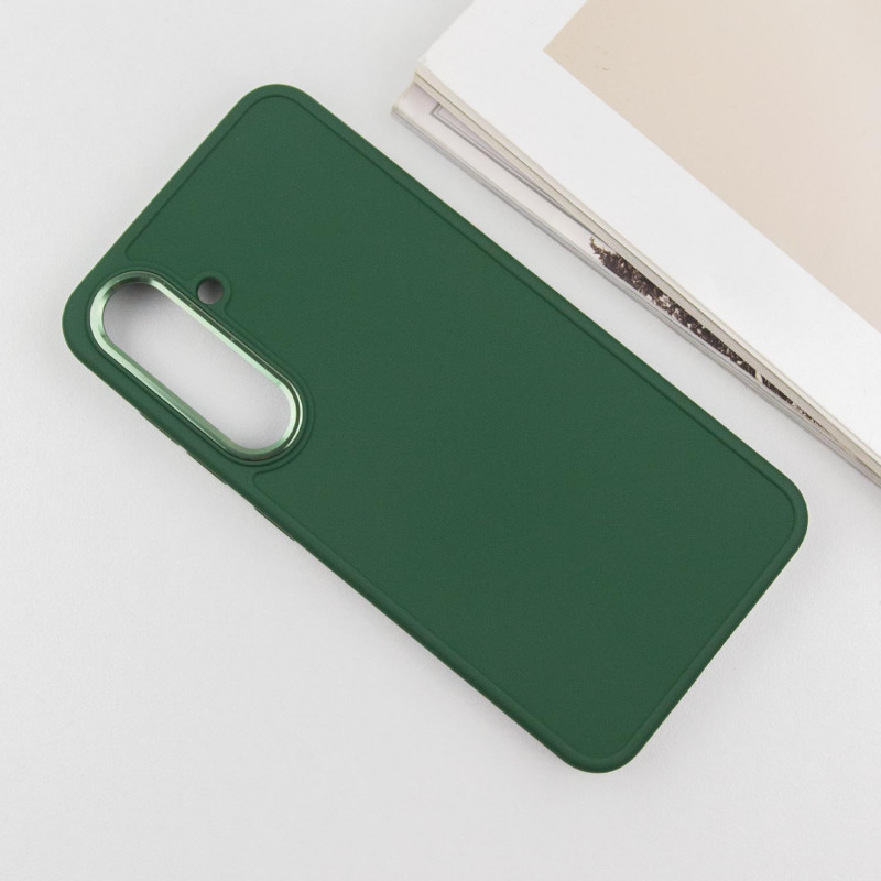 Фото TPU чехол Bonbon Metal Style для Samsung Galaxy S23 (Зеленый / Army green) в магазине vchehle.ua