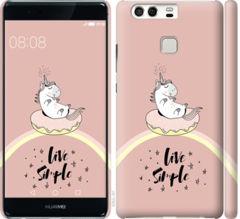 

Чехол Единорожка в пончике для Huawei P9 719506