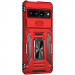 Фото Ударопрочный чехол Camshield Army Ring для Google Pixel 7 Pro (Красный / Red) на vchehle.ua