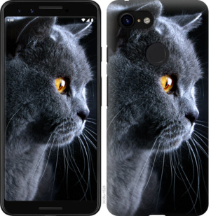 Чехол Красивый кот для Google Pixel 3