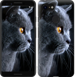 Чехол Красивый кот для Google Pixel 3