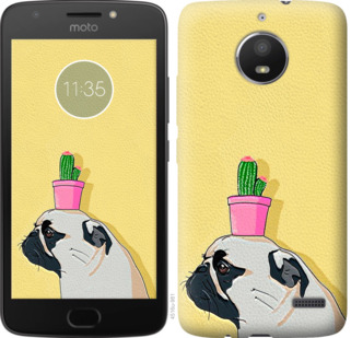 

Чехол Мопс с кактусом для Motorola Moto E4 795869
