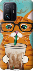Чехол Зеленоглазый кот в очках для Xiaomi 11T