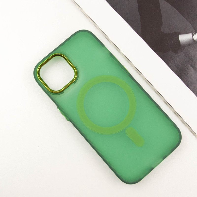 Фото Чехол TPU+PC Lily with Magnetic safe для Apple iPhone 11 (6.1") (Army Green) в магазине vchehle.ua