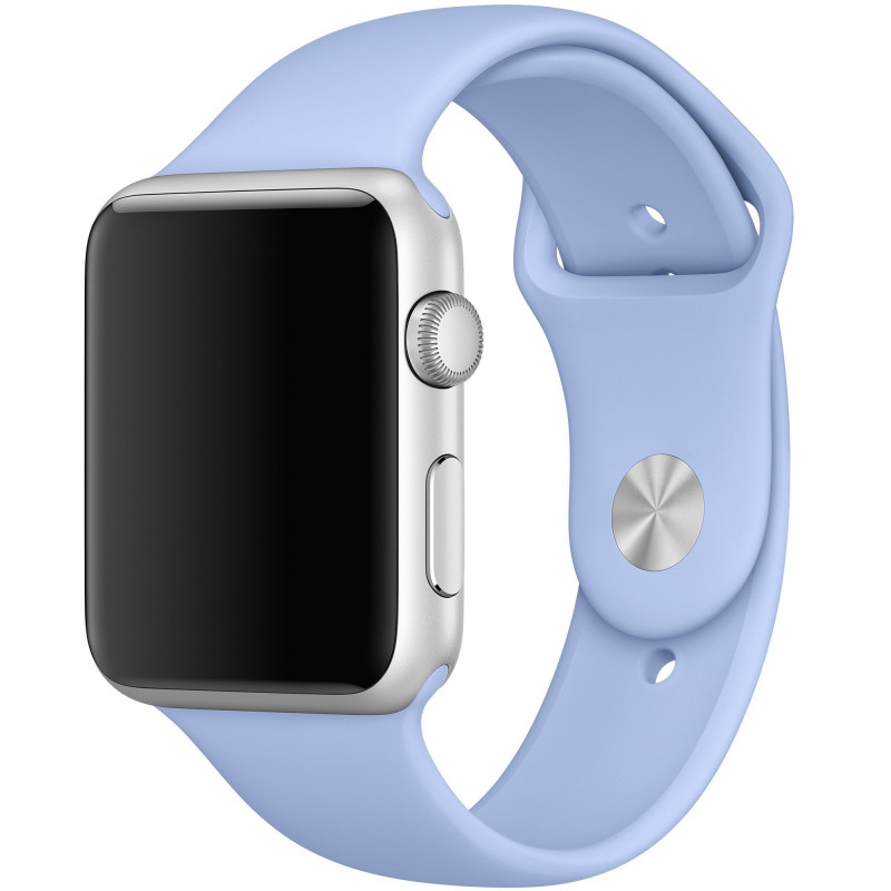 

Силіконовий ремінець на Apple watch 42mm / 44mm (Блакитний / Lilac Blue) 785017