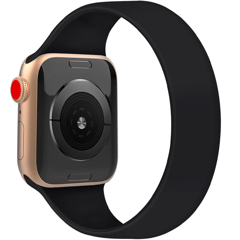 Ремінець Solo Loop на Apple Watch 42/44/45/46/49mm 163mm (7) (Чорний / Black)