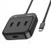 Переходник HUB Hoco HB31 Easy 4-in-1 (Type-C to USB2.0*3) (L=0.2m) (Black)