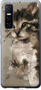 

Чехол Котёнок из пятен и линий для Vivo Y73S 1391041
