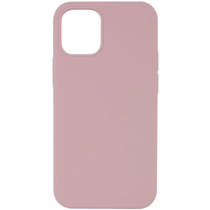 Чехол Silicone Case Full Protective (AA) NO LOGO для Apple iPhone 12 Pro / 12 (6.1") (Розовый / Pink Sand)