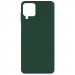 Чохол Silicone Cover Full without Logo (A) на Samsung Galaxy A12 (Дефект упаковки / Зелений / Dark Green)