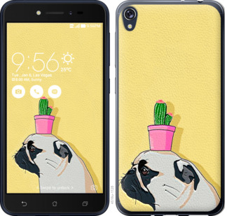 

Чехол Мопс с кактусом для Asus ZENFONE Live ZB501KL 795894