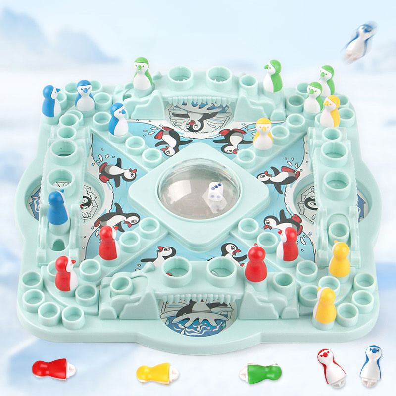 Фото Настольная интерактивная игра Ummi 707-36 Pop N Drop Penguins Game (Blue) на vchehle.ua