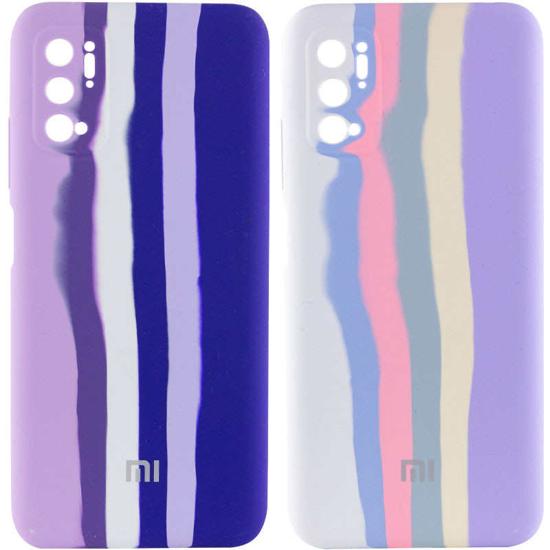 Чехол Silicone Cover Full Rainbow для Xiaomi Redmi Note 10 5G / Poco M3 Pro