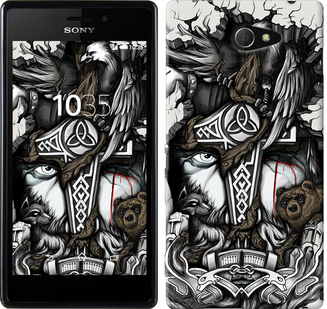 Чохол Тату Викинг для Sony Xperia M2 D2305