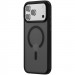 Фото TPU+PC чехол Metal Buttons with  Magnetic Safe Colorful для Apple iPhone 17 Pro Max (6.9") (Черный / Black) на vchehle.ua