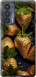 Чехол Золотая клубника для Motorola Edge 20