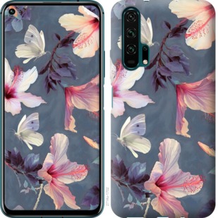 Чехол Нарисованные цветы для Huawei Honor 20 Pro
