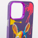 TPU+PC чехол TakiTaki Graffiti magic glow для Apple iPhone 15 (6.1") (Funny bunny / Purple) в магазине vchehle.ua