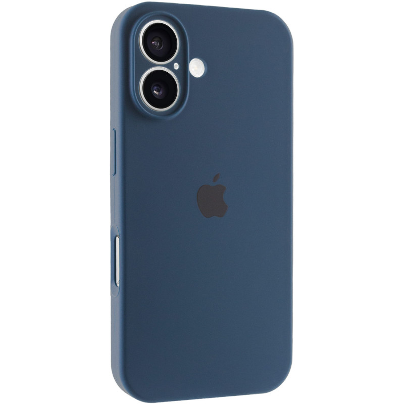 Чехол Silicone Case Full Camera Protective (AA) для Apple iPhone 16 (6.1") (Синий / Abyss Blue)