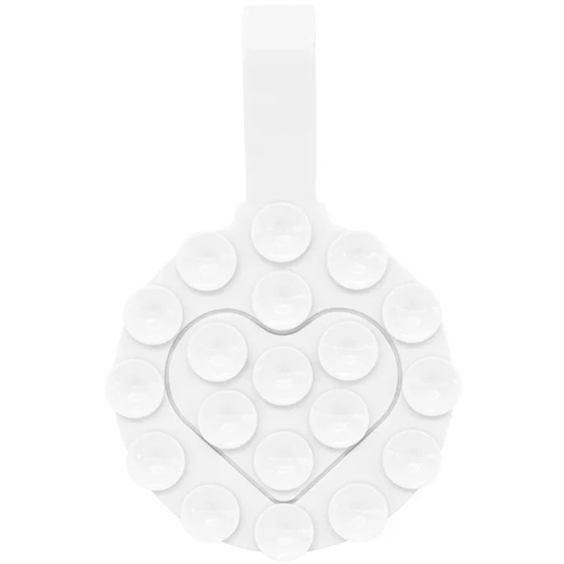 Держатель-присоска для телефона Double Side Silicone with a Strap (White)