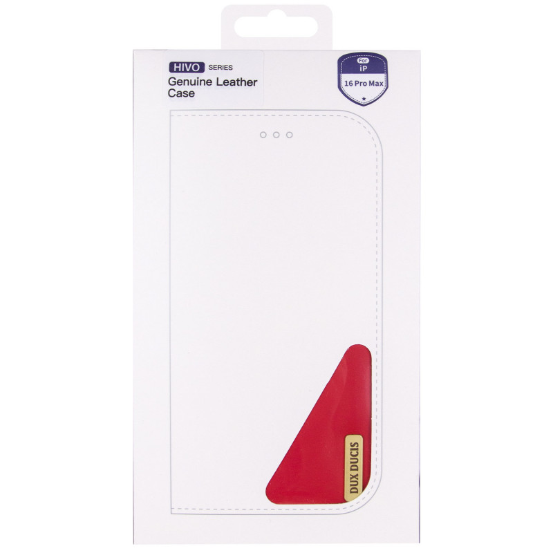 Заказать Чехол-книжка Dux Ducis Hivo для Apple iPhone 16 Pro Max (6.9") (Red) на vchehle.ua