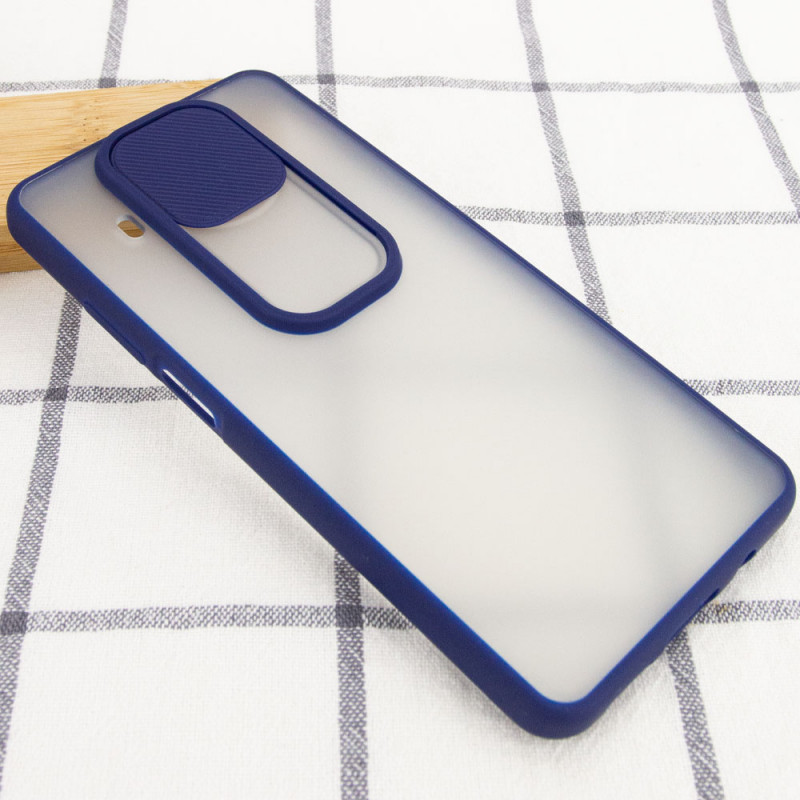 Купить Чехол Camshield mate TPU со шторкой для камеры для Xiaomi Mi 10T Lite / Redmi Note 9 Pro 5G (Синий) на vchehle.ua
