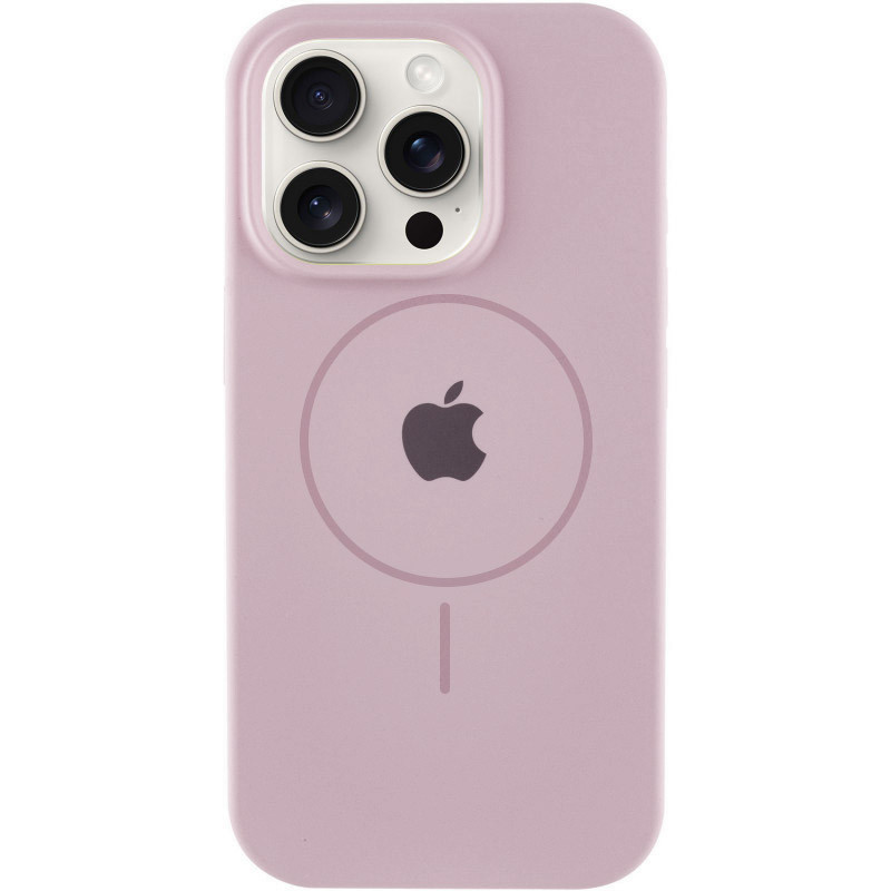 Чохол Silicone Case Full Protective (AA) with Magnetic Safe на Apple iPhone 14 Pro Max (6.7") (Рожевий / Pink Sand)