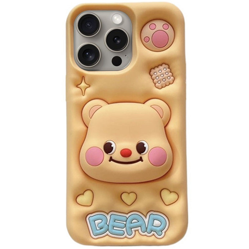 Силіконовий чохол Funny 3D на Apple iPhone 13 Pro (6.1") (Little bear)