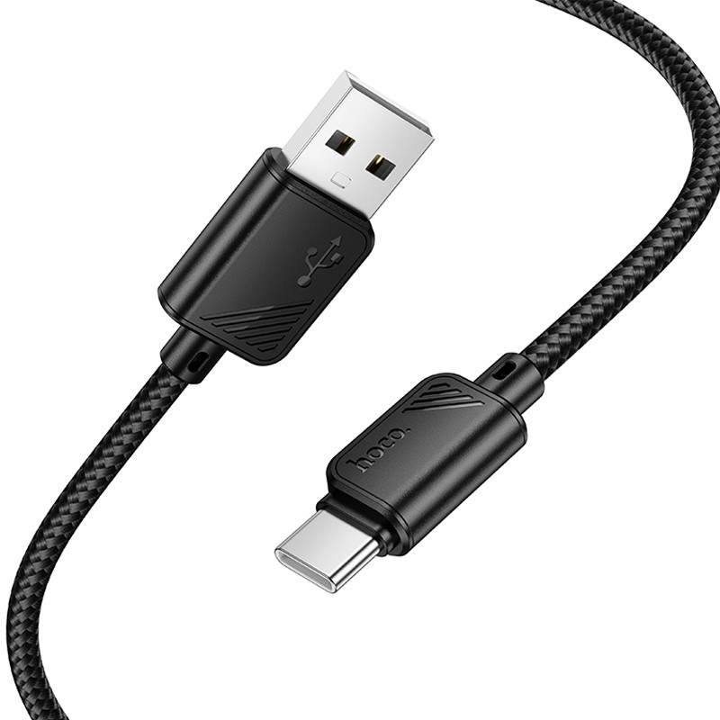 Фото Дата кабель Hoco X113 Beneficio USB to Type-C (1m) (Black) в маназині vchehle.ua