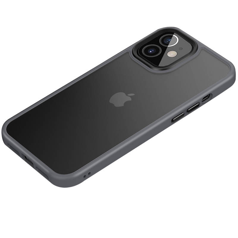 

TPU+PC чехол LikGus Maxshield New для Apple iPhone 12 mini (5.4") (Серый) 1068894